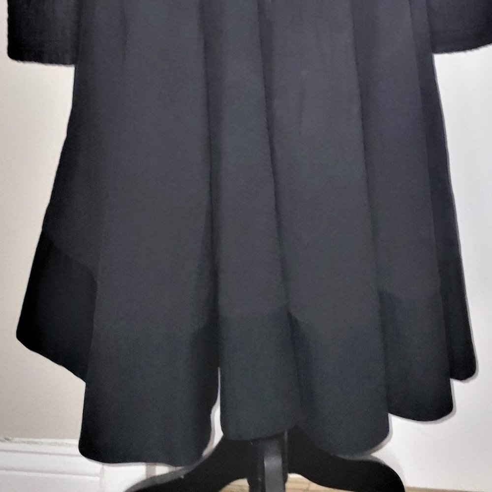 Maje Black Split Neck/Drawstring Waist Dress - 1/… - image 2